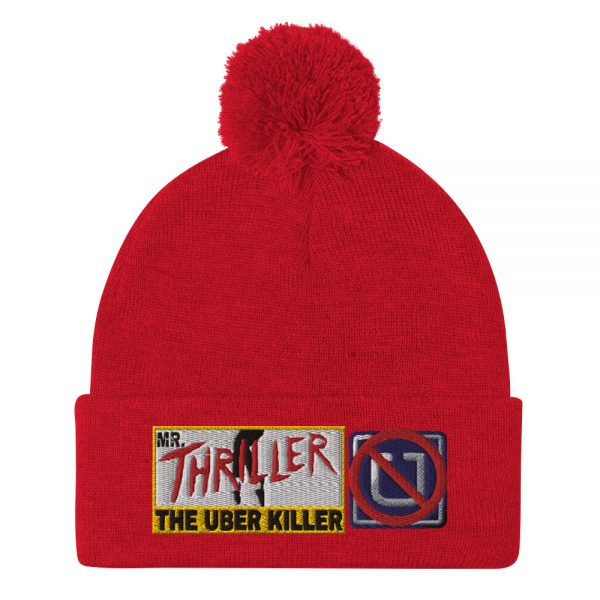 “MR. THRILLER, THE UBER KILLER” Embroidered Pom-Pom Beanie - Image 10