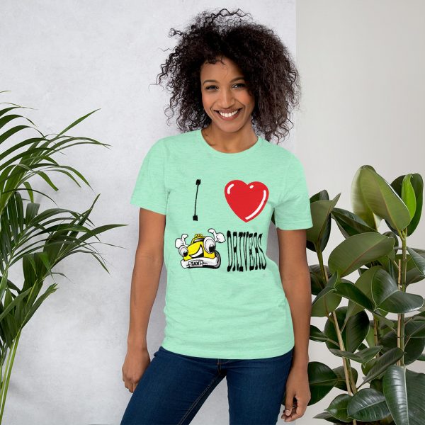 “I LOVE TAXI DRIVERS” Premium Bright Color T-Shirt - Image 7
