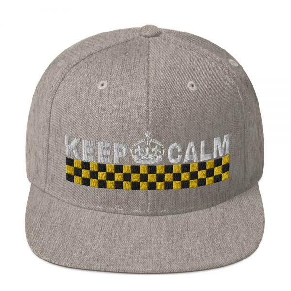 “KEEP CALM” Embroidered Yupoong Snapback Hat - Image 28