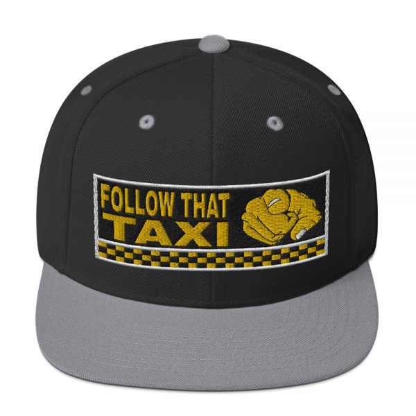 “FOLLOW THAT TAXI” Embroidered Yupoong Snapback Hat - Image 10