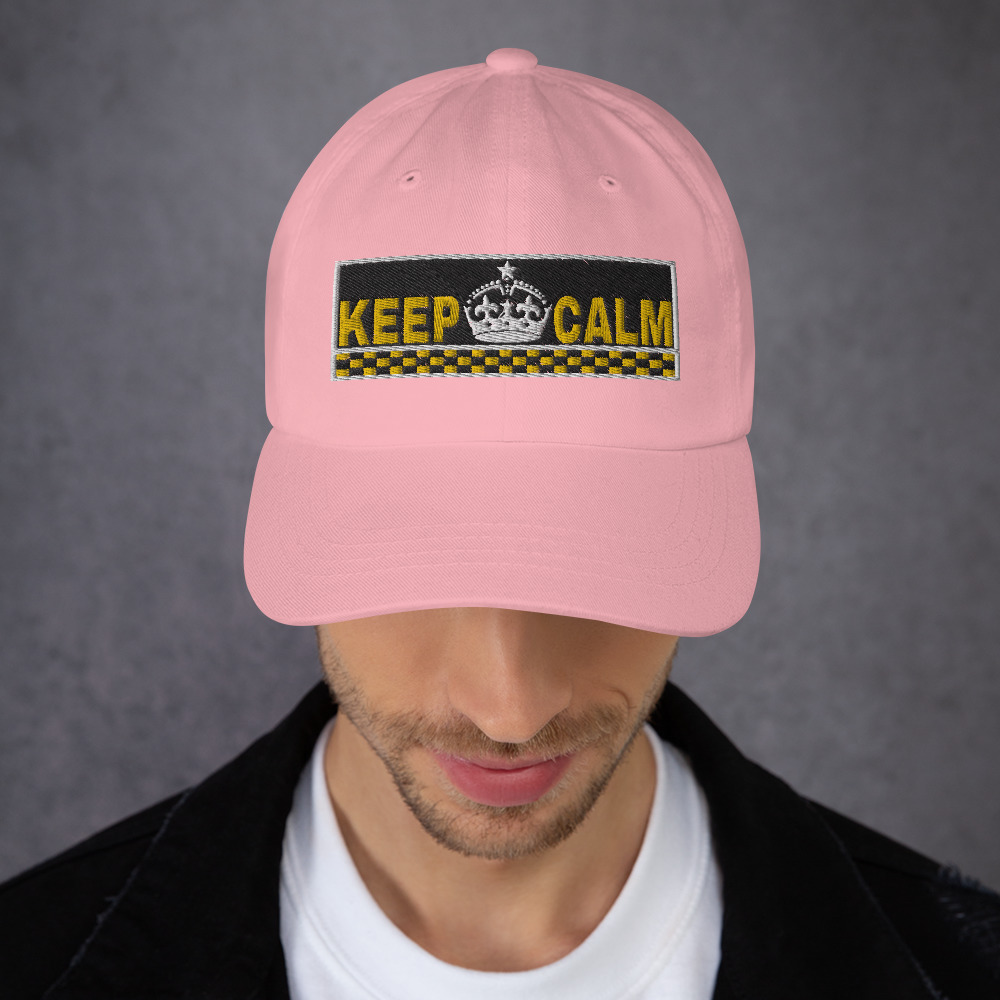 “KEEP CALM” Embroidered Yupoong Dad Hat