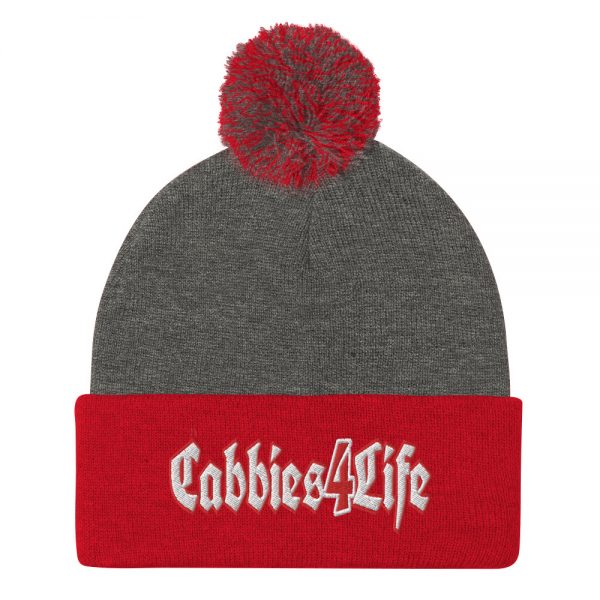 “CABBIES4LIFE” Embroidered Pom-Pom Beanie - Image 4