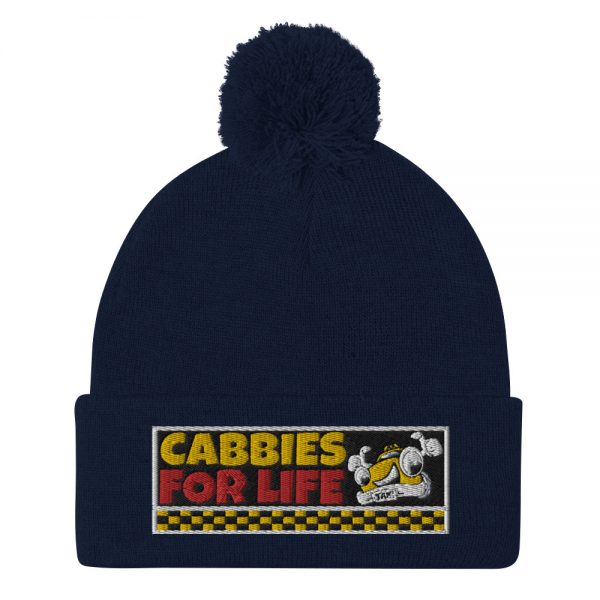 “CABBIES FOR LIFE” Embroidered Pom-Pom Beanie - Image 7