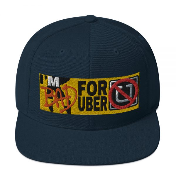“I'M BAD FOR UBER” Embroidered Yupoong Snapback Hat - Image 16