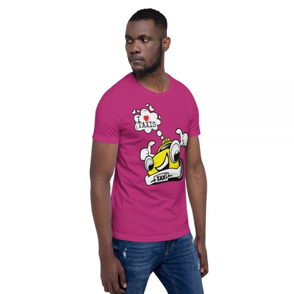 "I LOVE TAXIS" Premium Dark Color T-Shirt - Image 33
