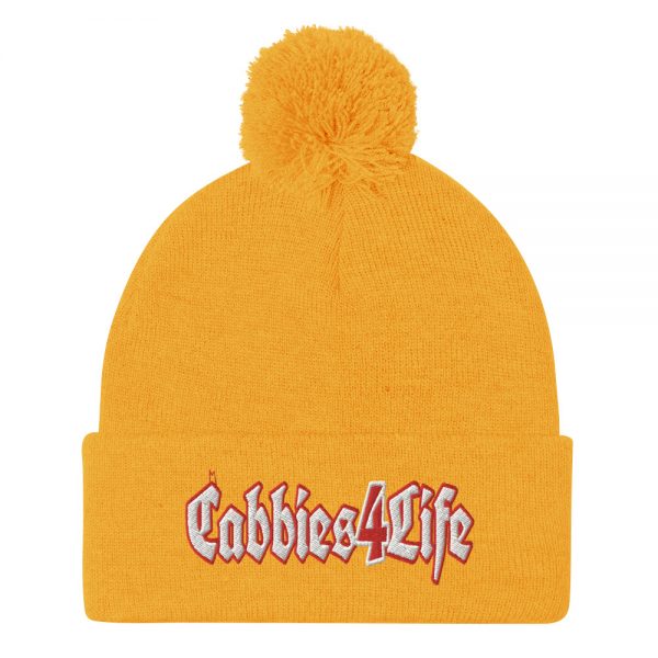 “CABBIES4LIFE” Embroidered Pom-Pom Beanie - Image 11