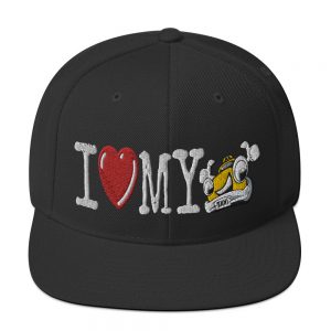 “I LOVE MY TAXI” Embroidered Yupoong Snapback Hat