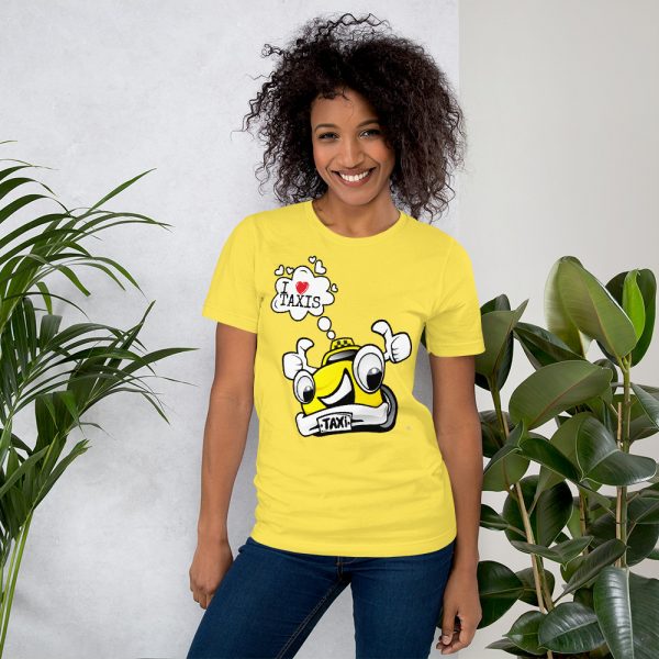"I LOVE TAXIS" Premium Bright Color T-Shirt - Image 10