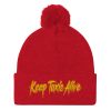 “KEEP TAXIS ALIVE – v2” Embroidered Pom-Pom Beanie - Image 10