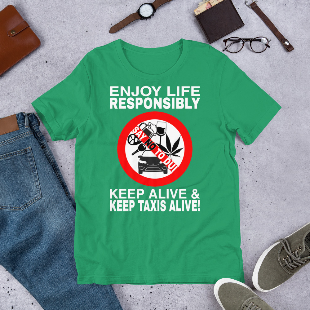 "ENJOY LIFE RESPONSIBLY" Premium Dark Color T-Shirt