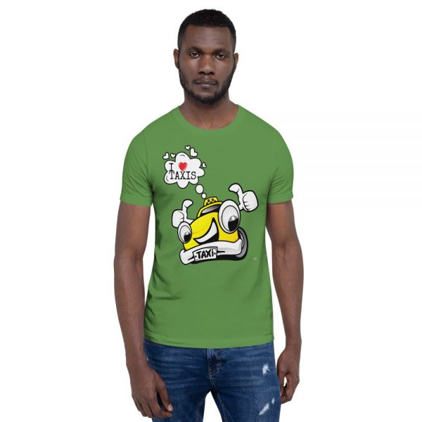 "I LOVE TAXIS" Premium Dark Color T-Shirt - Image 16