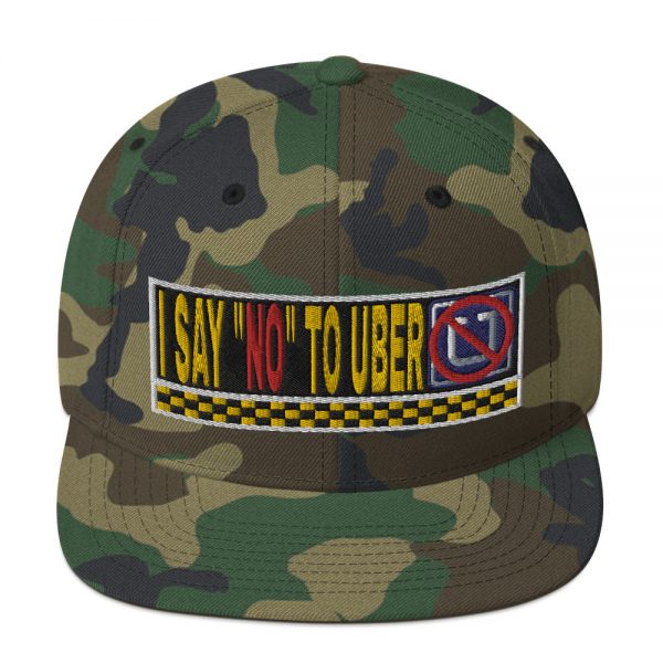 “I SAY NO TO UBER” Embroidered Yupoong Snapback Hat - Image 12