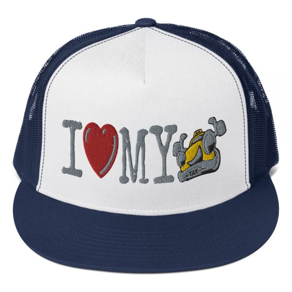 “I LOVE MY TAXI” Embroidered Yupoong Trucker Cap - Image 6