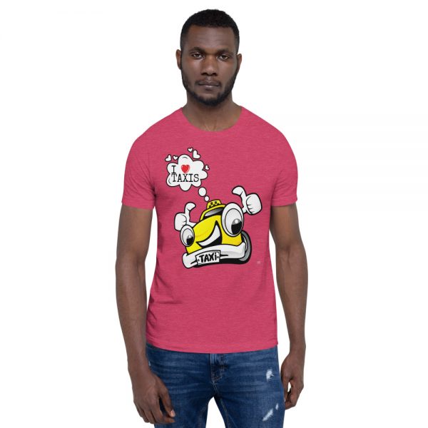"I LOVE TAXIS" Premium Dark Color T-Shirt - Image 34