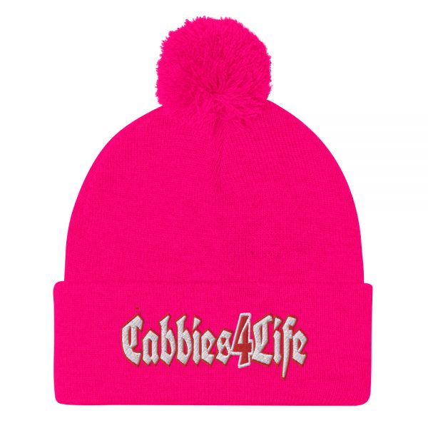 “CABBIES4LIFE” Embroidered Pom-Pom Beanie - Image 12