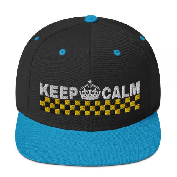 “KEEP CALM” Embroidered Yupoong Snapback Hat - Image 4