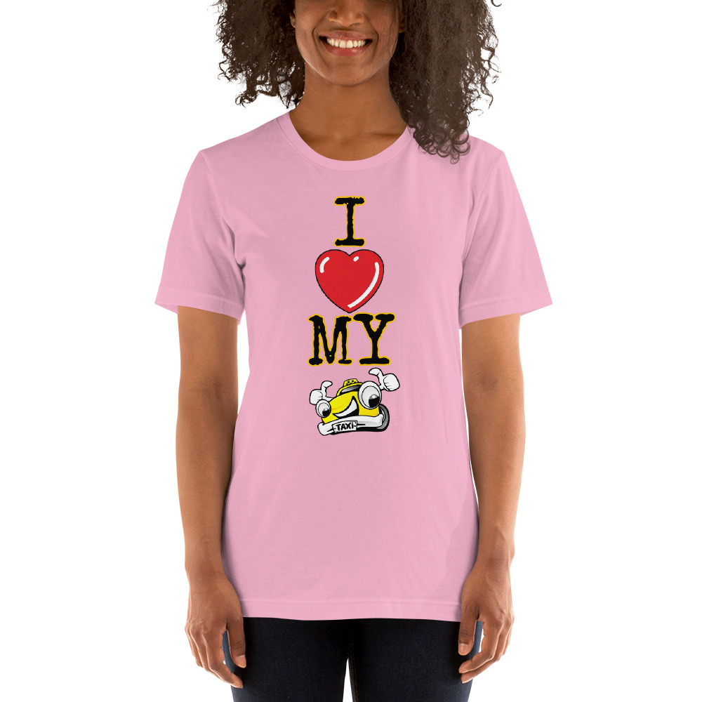 “I LOVE MY TAXI” Premium Bright Color T-Shirt