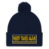 “KEEP TAXIS ALIVE – v3” Embroidered Pom-Pom Beanie - Image 7