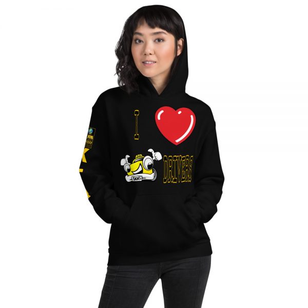 "I LOVE TAXI DRIVERS" Premium Soft & Heavy Blend Hoodie - Image 4