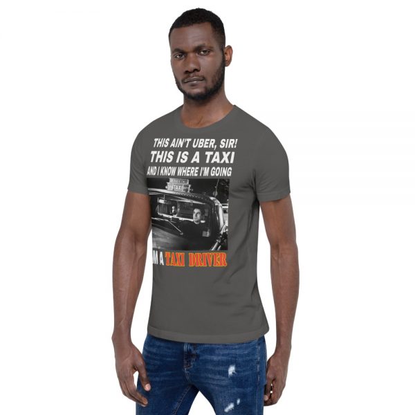 "THIS AIN'T UBER SIR!" Premium Dark Color T-Shirt - Image 12