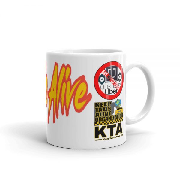 “KEEP TAXIS ALIVE – v2” Premium Glossy White Mug - Image 2