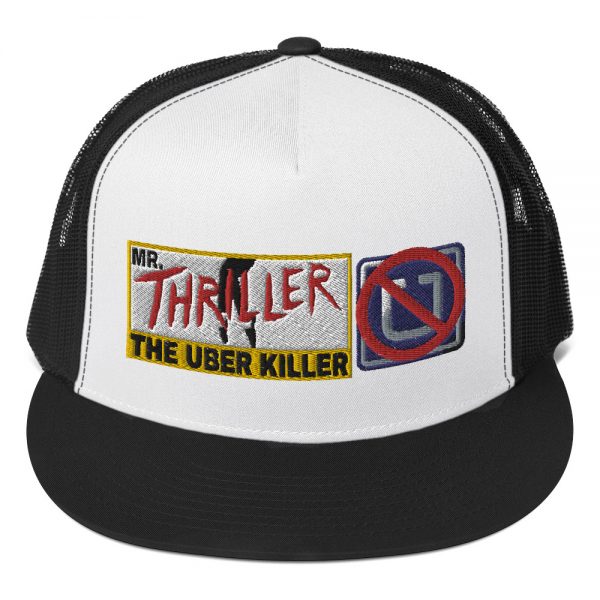 “MR. THRILLER, THE UBER KILLER” Embroidered Yupoong Trucker Cap - Image 5