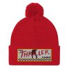 “THE THRILLER CABBIE” Embroidered Pom-Pom Beanie - Image 10