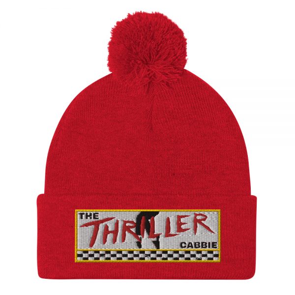 “THE THRILLER CABBIE” Embroidered Pom-Pom Beanie - Image 10