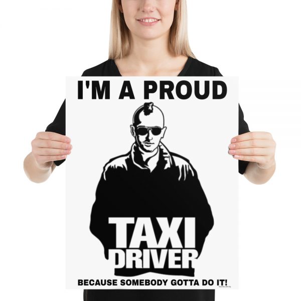 “I’M A PROUD TAXI DRIVER” Premium Matte Paper Poster - Image 3