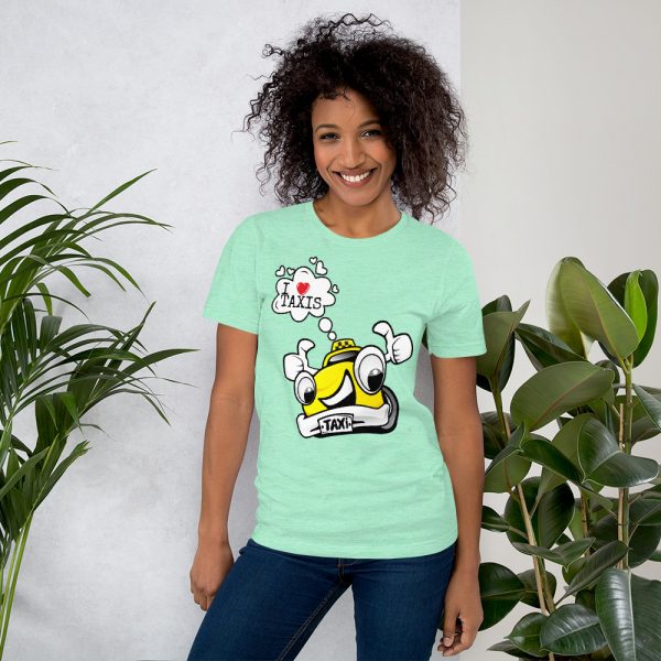 "I LOVE TAXIS" Premium Bright Color T-Shirt - Image 8