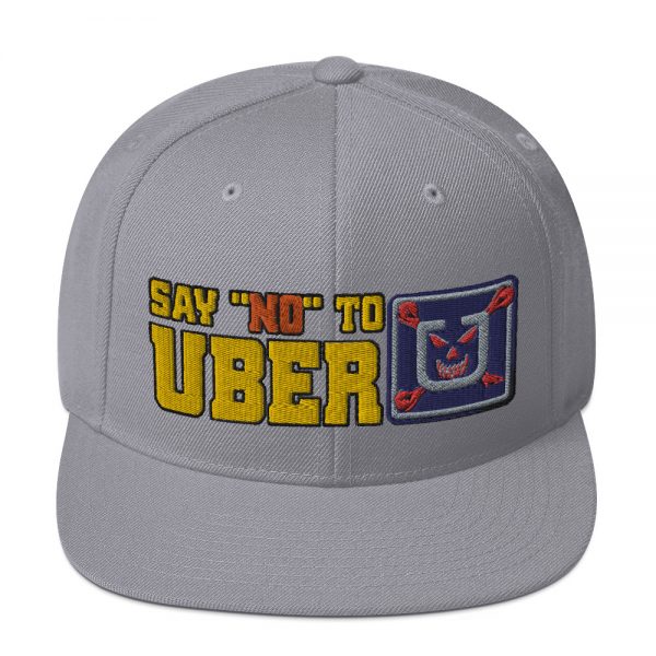 “SAY NO TO UBER - v1” Embroidered Yupoong Snapback Hat - Image 32