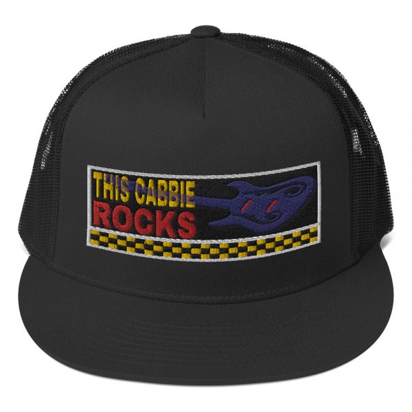 “THIS CABBIE ROCKS” Embroidered Yupoong Trucker Cap - Image 3