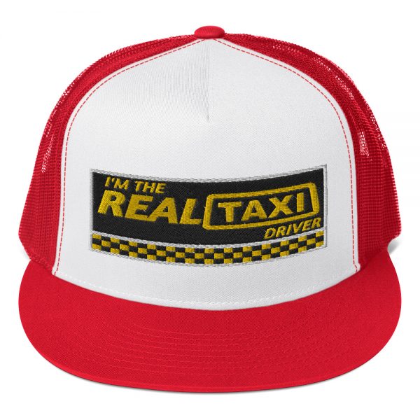 “I’M THE REAL TAXI DRIVER – v1” Embroidered Yupoong Trucker Cap - Image 7