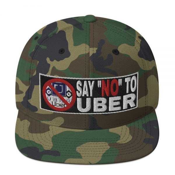 “SAY NO TO UBER - v2” Embroidered Yupoong Snapback Hat - Image 11