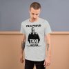 "I'M A PROUD TAXI DRIVER" Premium Bright Color T-Shirt - Image 2