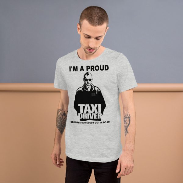 "I'M A PROUD TAXI DRIVER" Premium Bright Color T-Shirt - Image 2