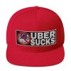 “UBER SUCKS” Embroidered Yupoong Snapback Hat - Image 39