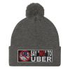 “SAY NO TO UBER – v2” Embroidered Pom-Pom Beanie - Image 5