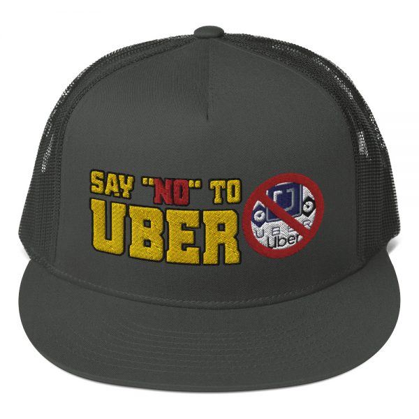 “SAY NO TO UBER – v1” Embroidered Yupoong Trucker Cap - Image 4