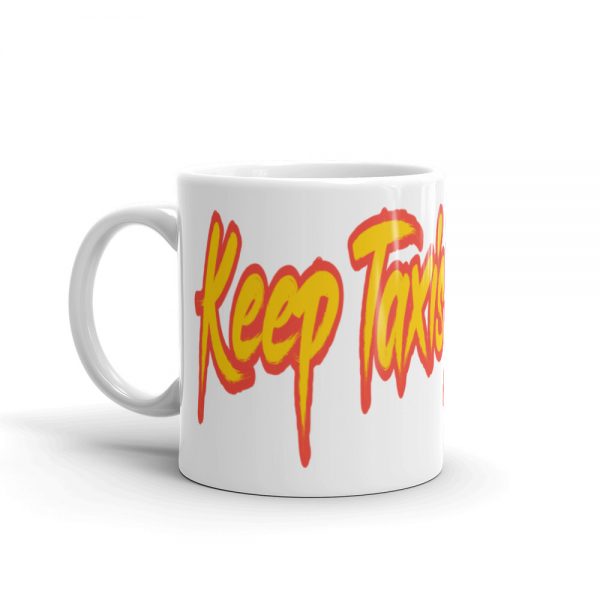 “KEEP TAXIS ALIVE – v2” Premium Glossy White Mug - Image 3
