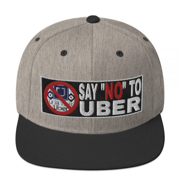 “SAY NO TO UBER - v2” Embroidered Yupoong Snapback Hat - Image 23