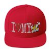 “I LOVE MY TAXI” Embroidered Yupoong Snapback Hat - Image 37