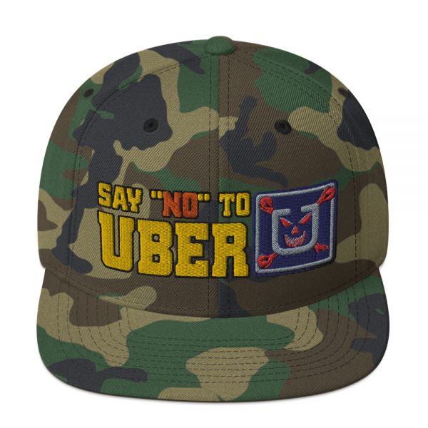 “SAY NO TO UBER - v1” Embroidered Yupoong Snapback Hat - Image 12