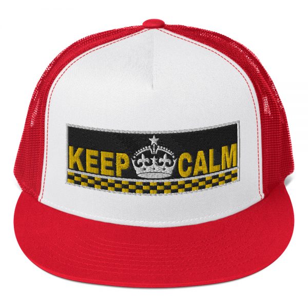 “KEEP CALM” Embroidered Yupoong Trucker Cap - Image 8