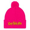 “KEEP TAXIS ALIVE – v2” Embroidered Pom-Pom Beanie - Image 12