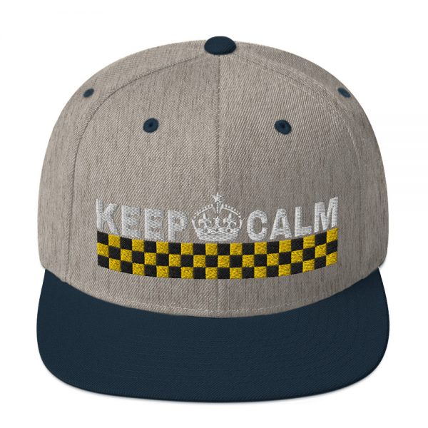 “KEEP CALM” Embroidered Yupoong Snapback Hat - Image 30