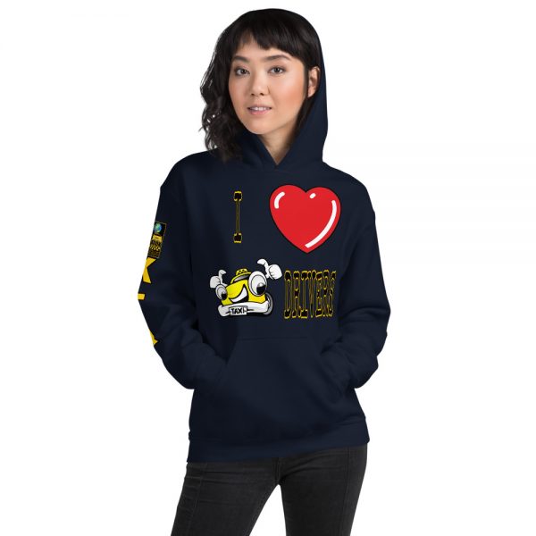 "I LOVE TAXI DRIVERS" Premium Soft & Heavy Blend Hoodie - Image 8