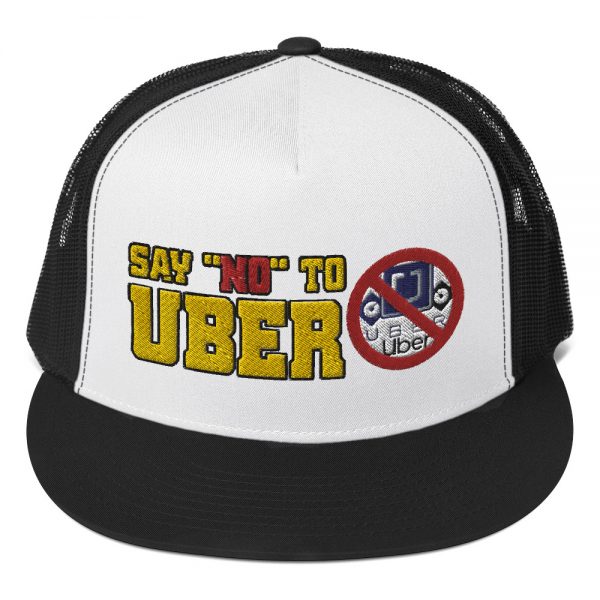 “SAY NO TO UBER – v1” Embroidered Yupoong Trucker Cap - Image 5