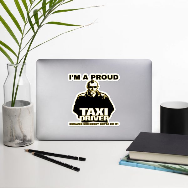 “I'M A PROUD TAXI DRIVER” Premium Kiss Cut Emblem Stickers - Image 8