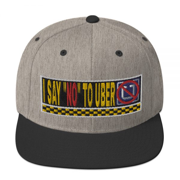 “I SAY NO TO UBER” Embroidered Yupoong Snapback Hat - Image 24